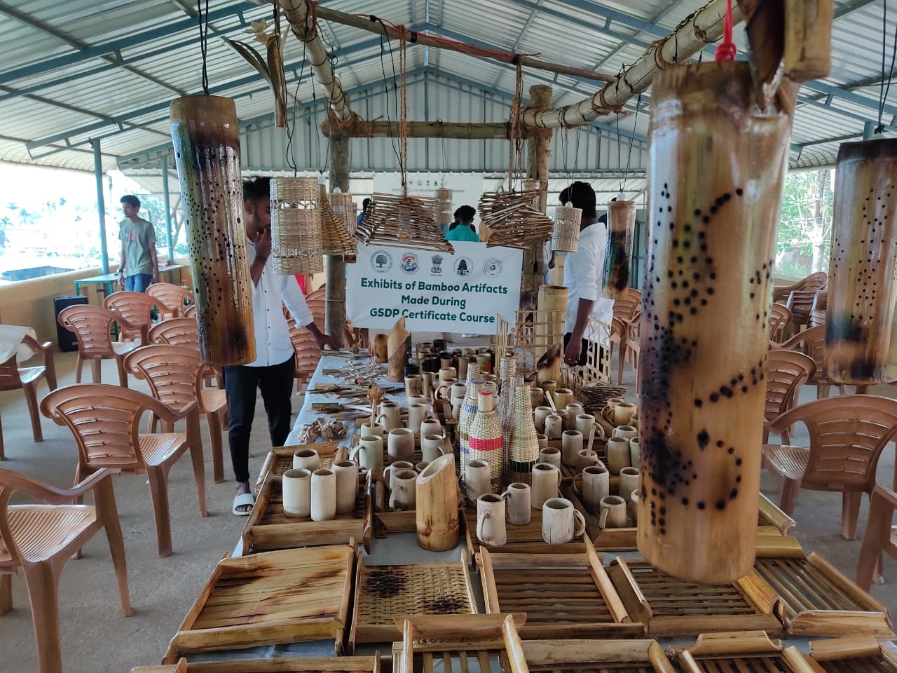 Exhibits of Bamboo Artefacts made during GSDP Course